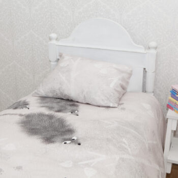 Voodipesukomplekt Hiired roosas