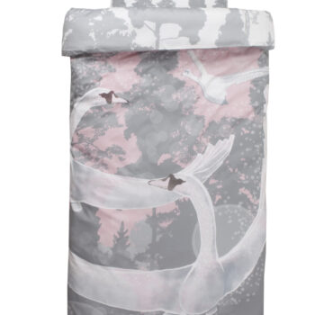 Voodipesu komplekt Luiged roosas