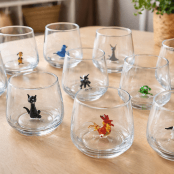 Loomakujukesega joogiklaas